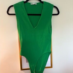 Zara Green bodysuit
